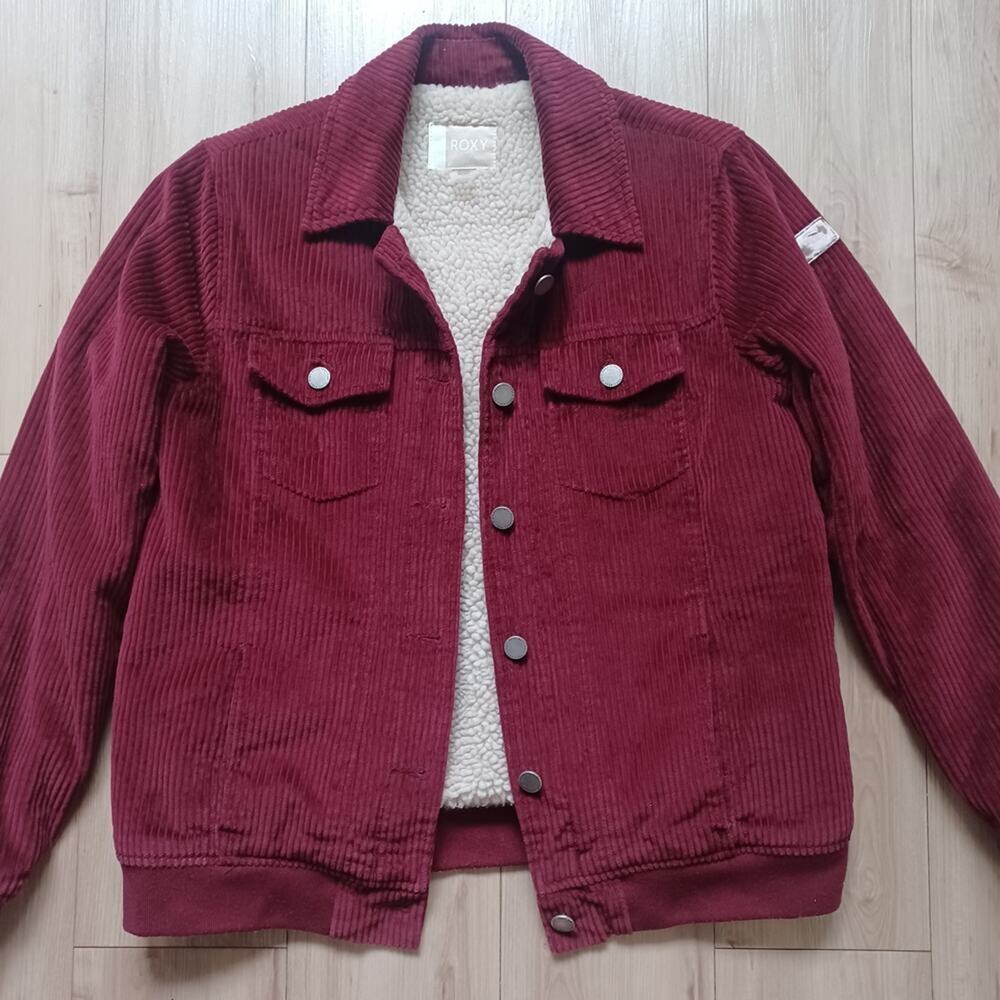 Roxy Redwood Corduroy Sherpa Jacket XS - Picture 5 of 15